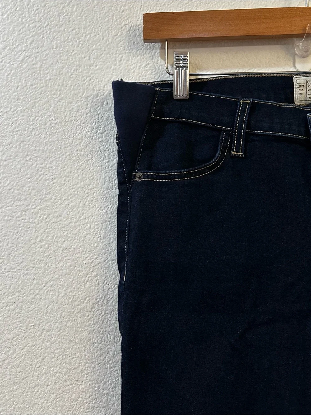 Hatch × Current Elliott Sz 29 Maternity Stiletto Jeans in Serenity Dark Wash - Picture 4 of 9